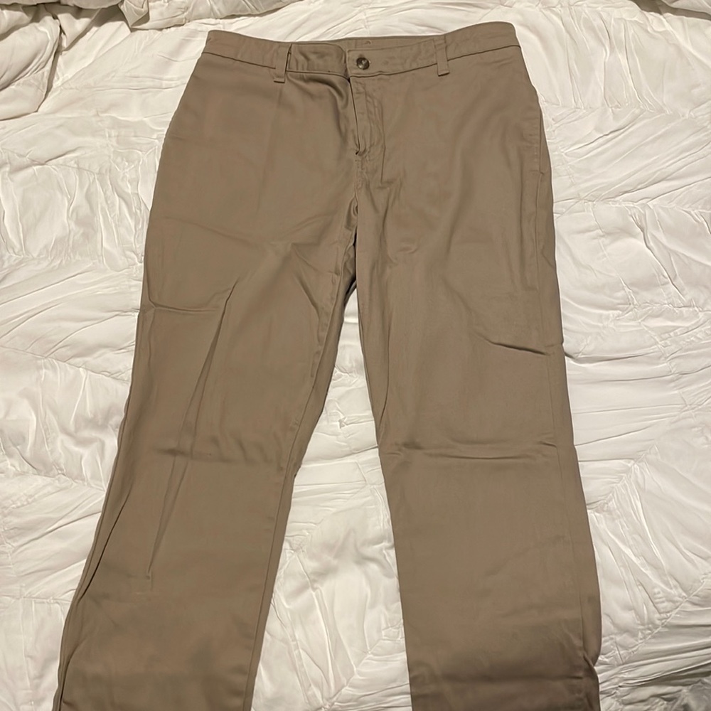 Girls khaki uniform pants